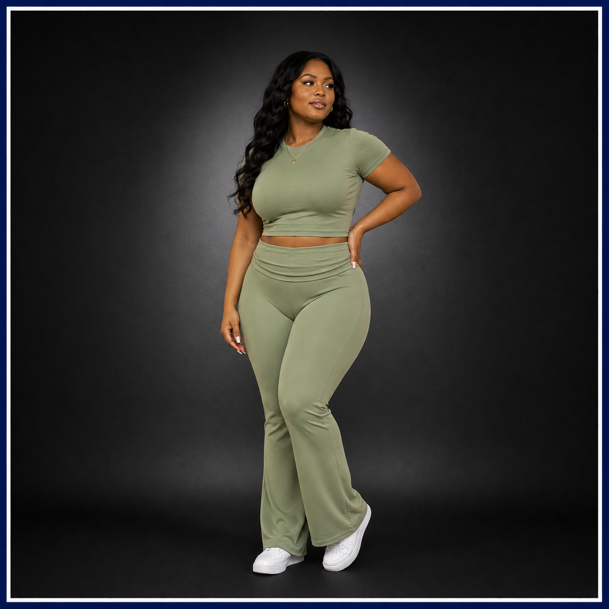 Two Piece Fold Over Legging Set