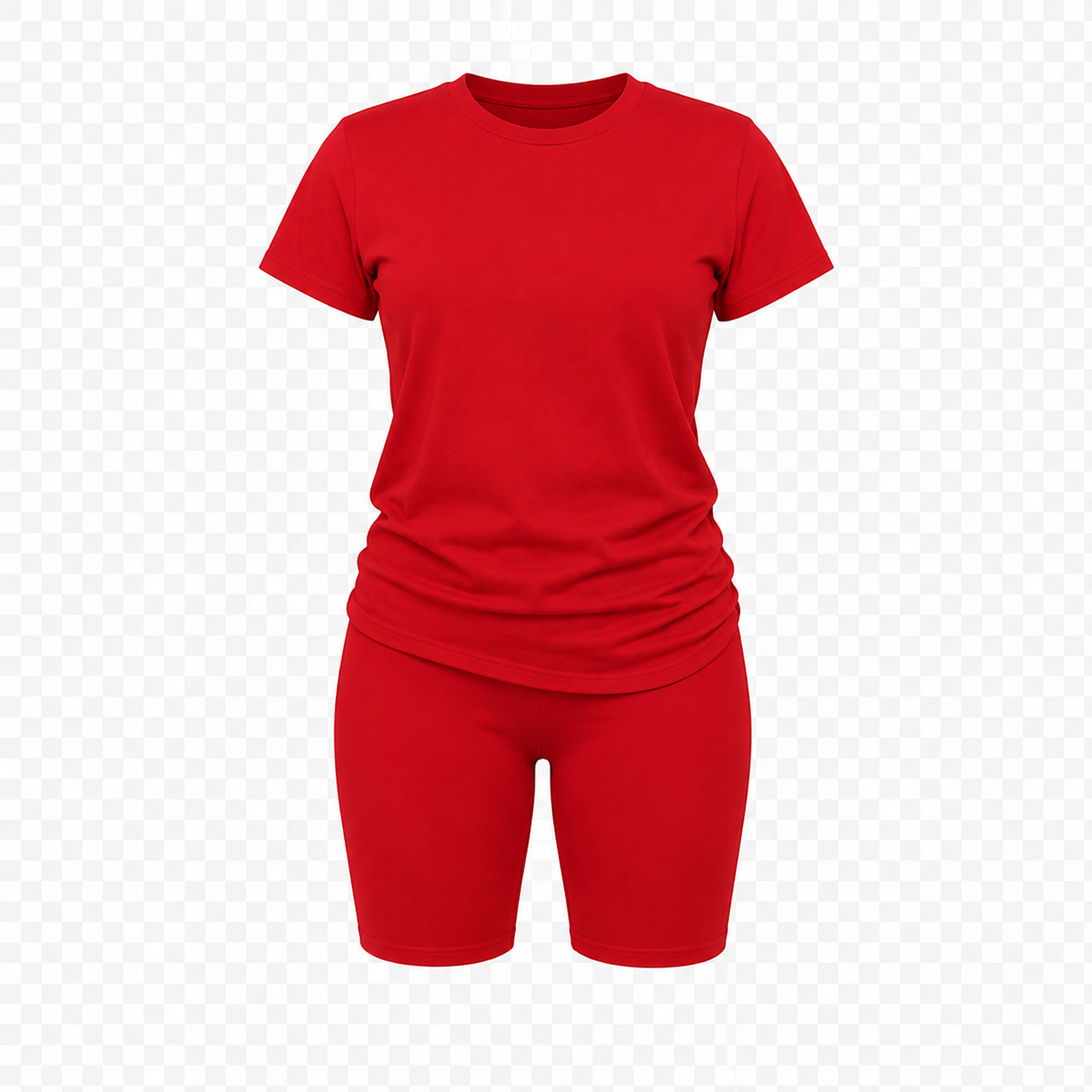 Two Piece Biker Short Set