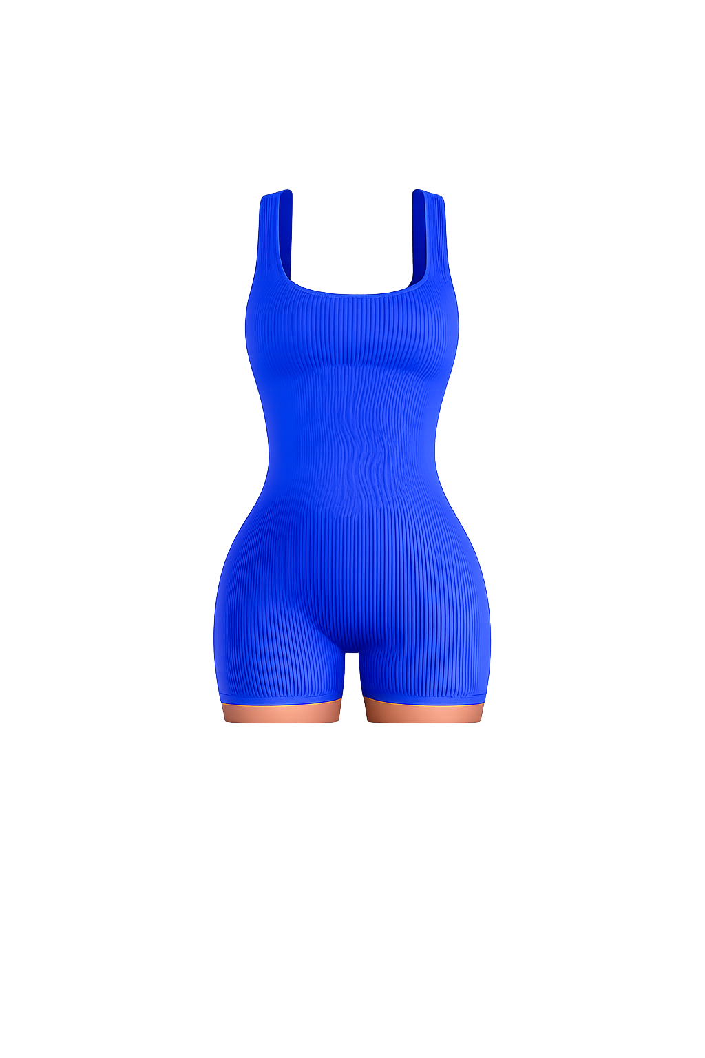One piece ribbed romper