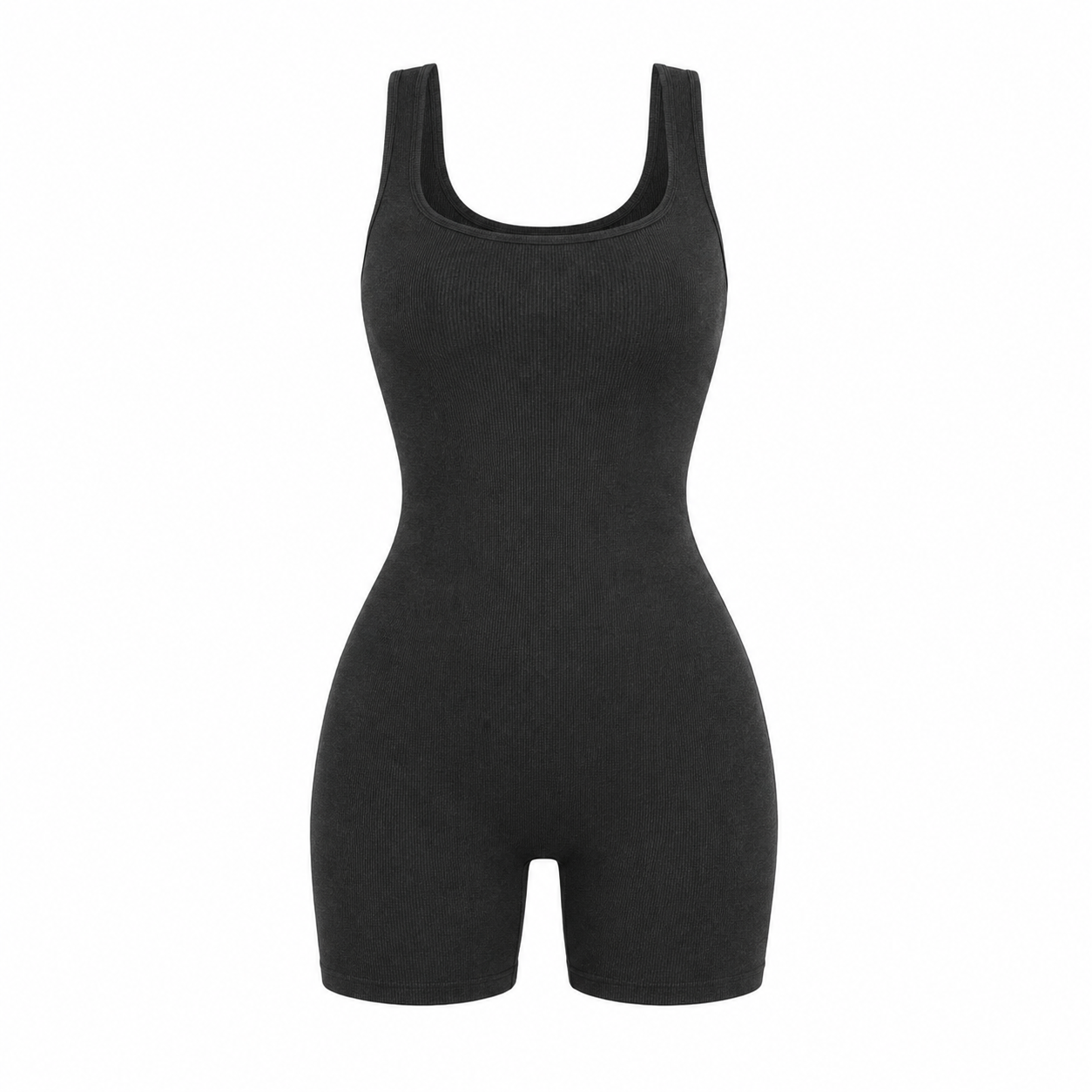 One piece ribbed romper