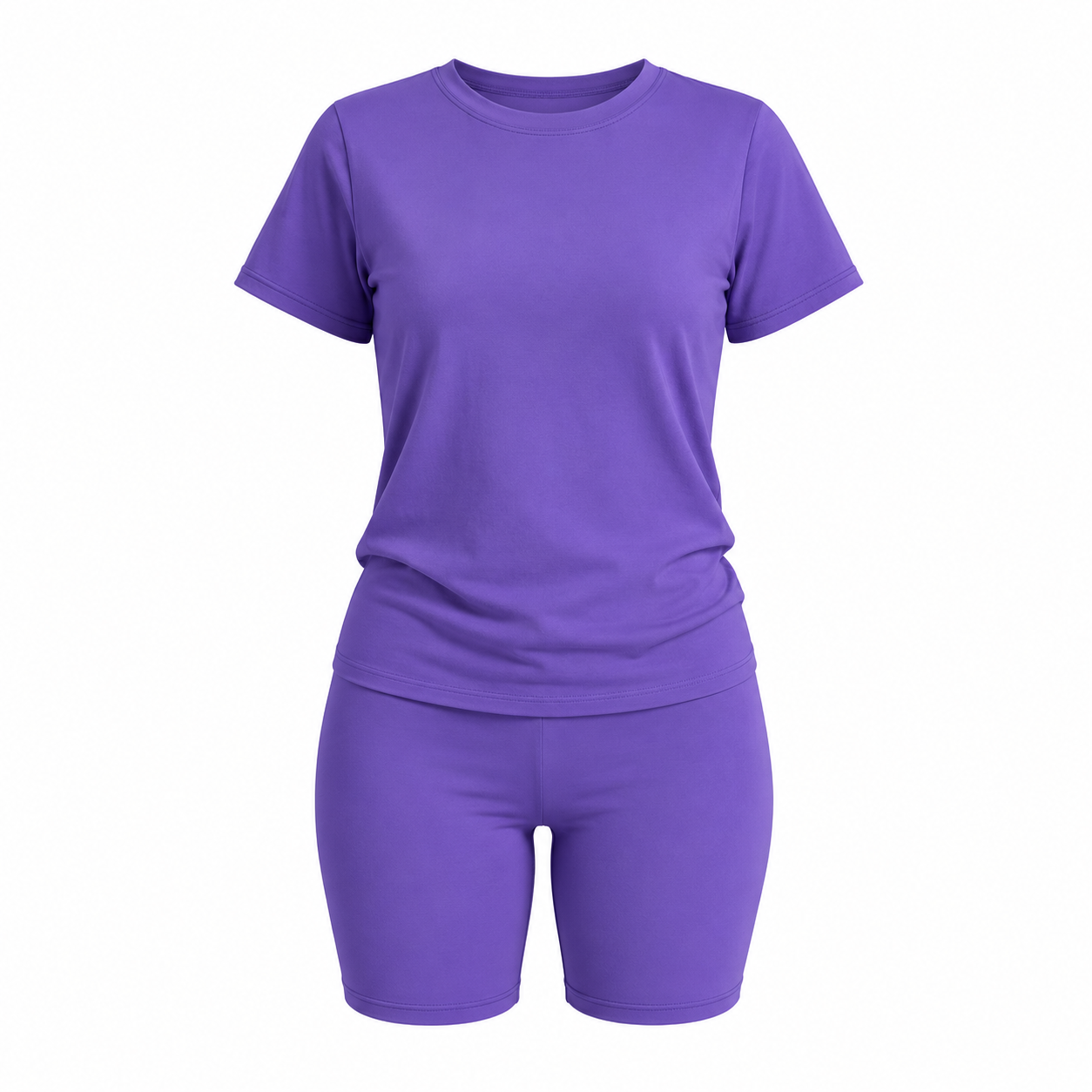 Two Piece Biker Short Set