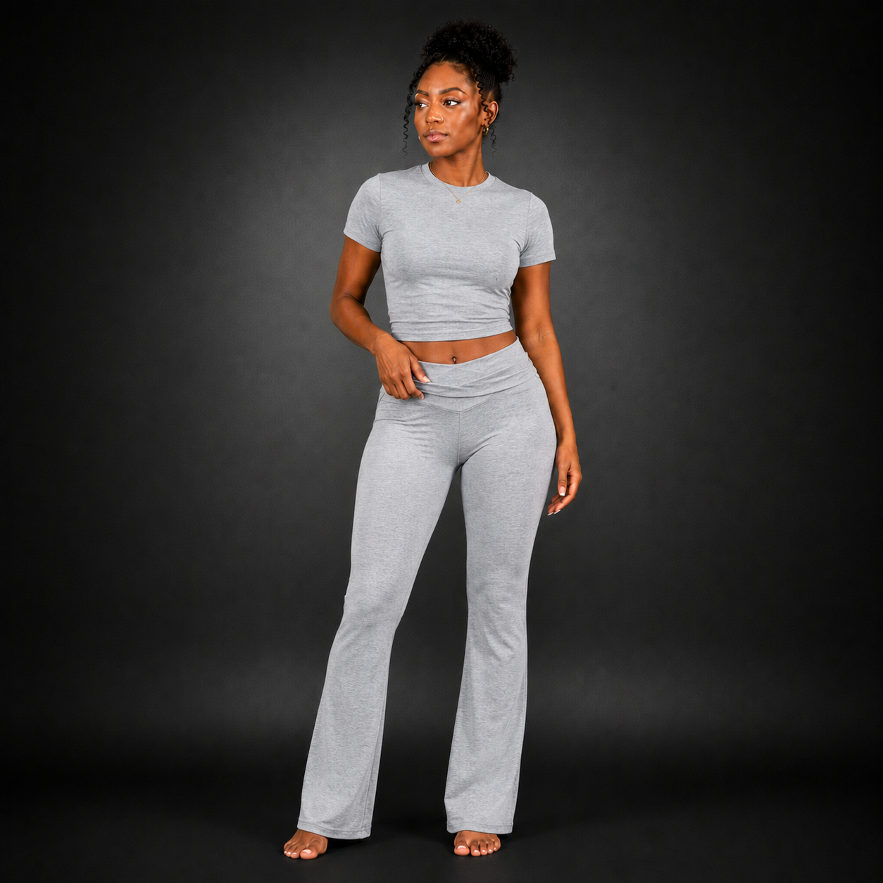 Two Piece Fold Over Legging Set