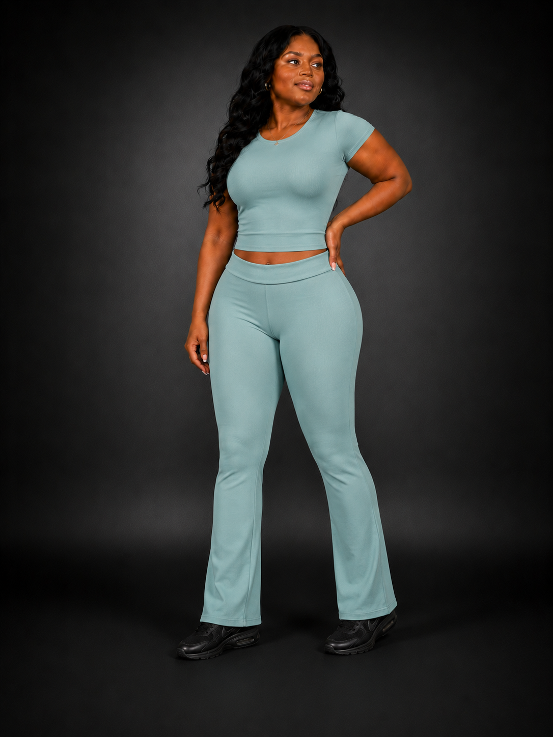 Two Piece Fold Over Legging Set