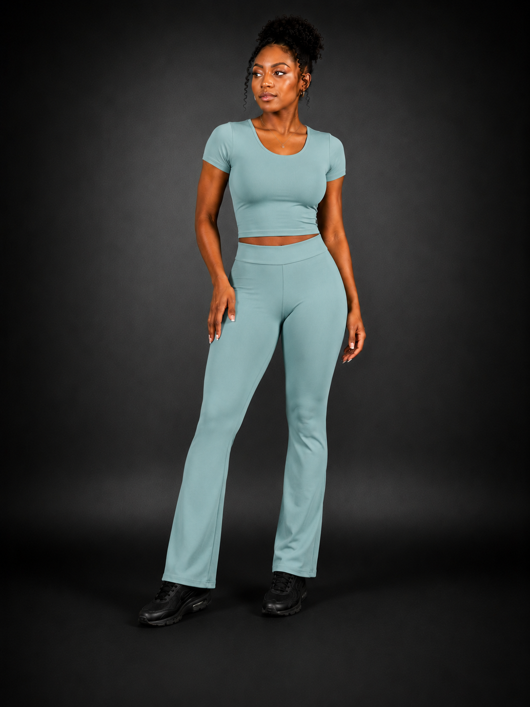 Two Piece Fold Over Legging Set
