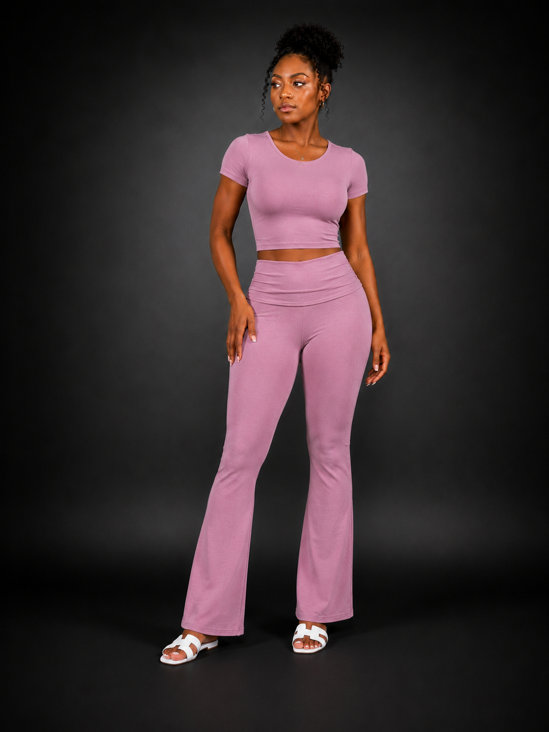 Two Piece Fold Over Legging Set