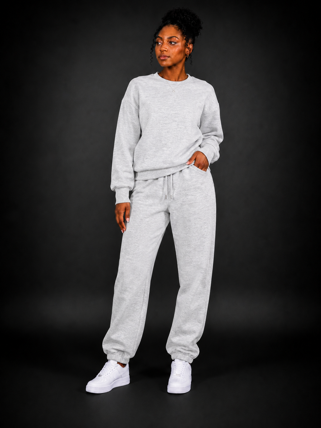 Two-Piece Crewneck Sweatsuit