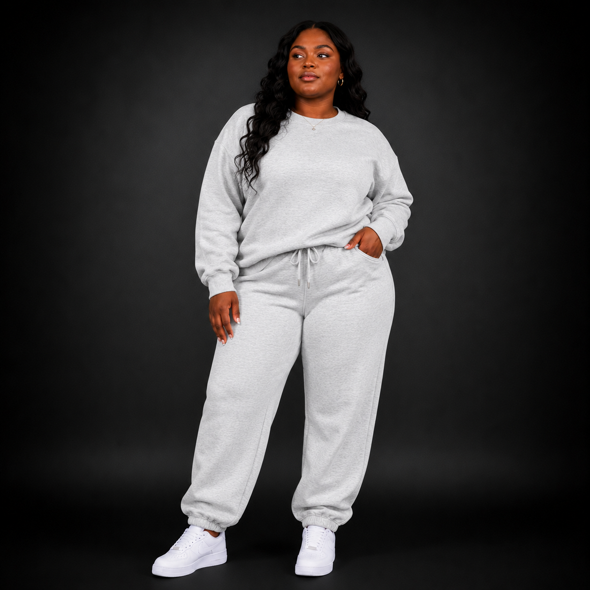 Two-Piece Crewneck Sweatsuit