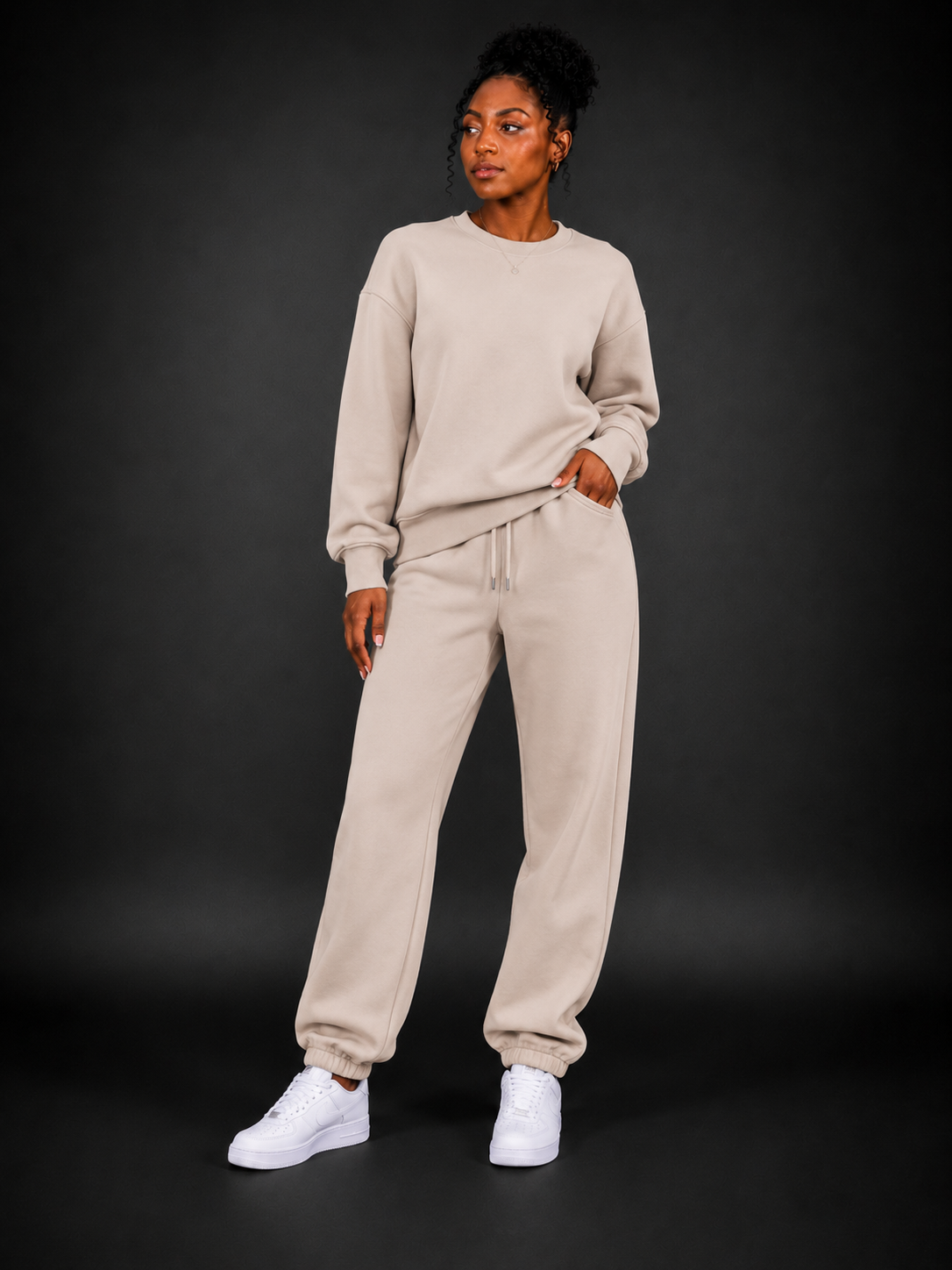 Two-Piece Crewneck Sweatsuit