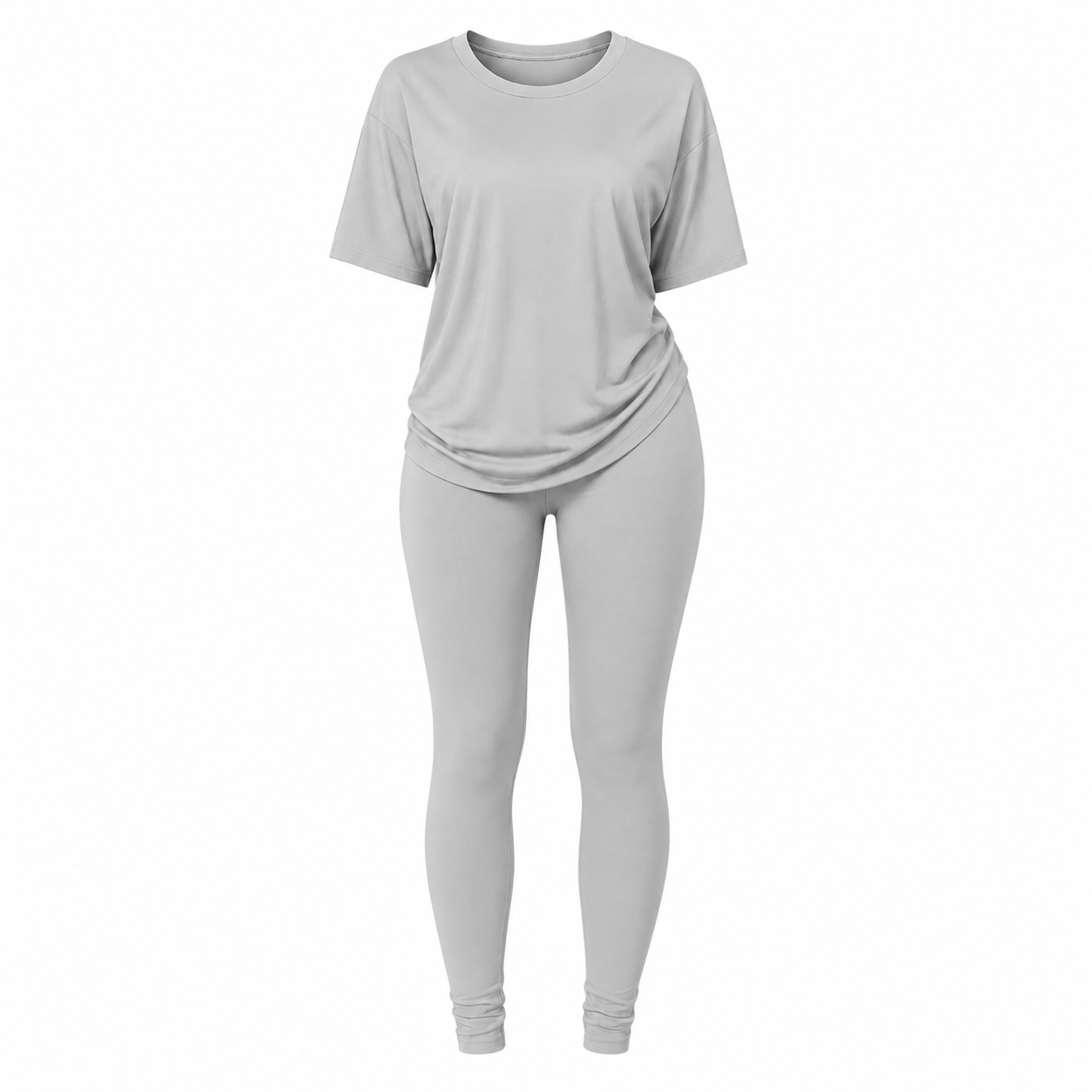 Two piece drop shoulder legging set