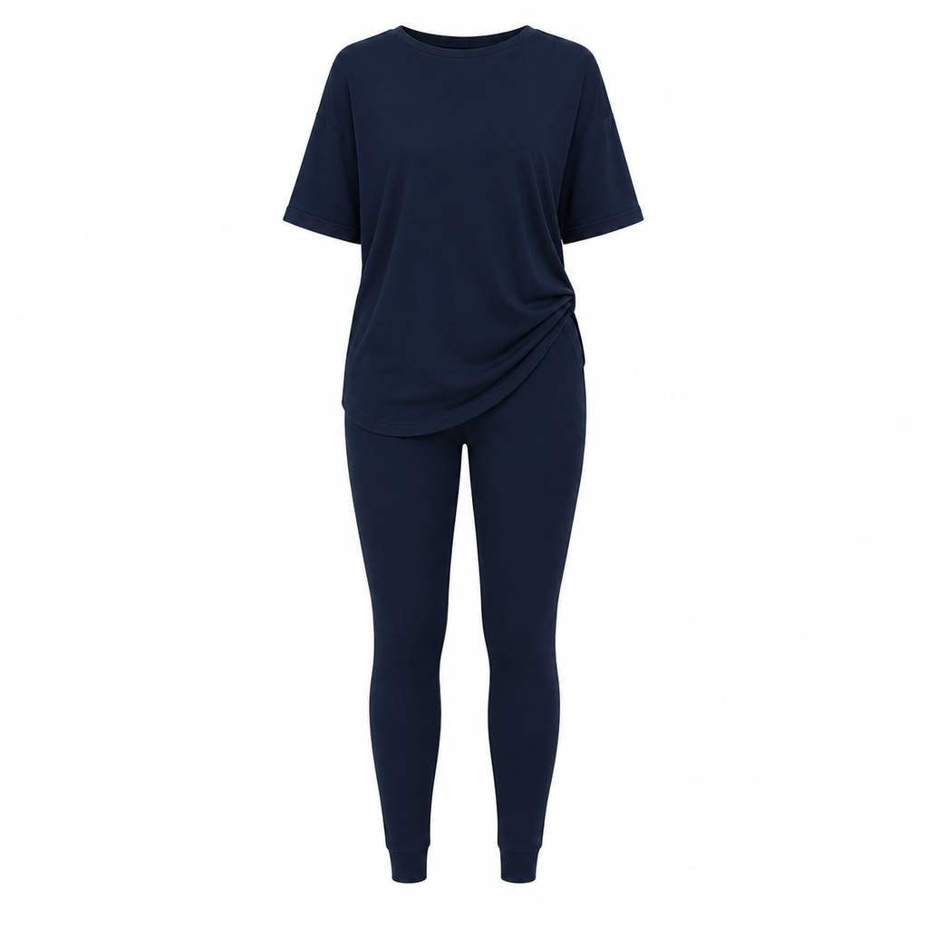 Two piece drop shoulder legging set