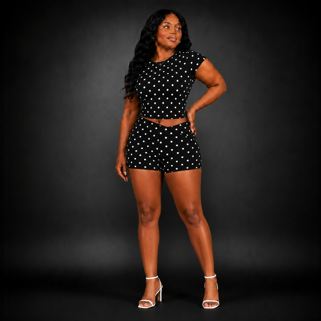 Short matching 2 piece set