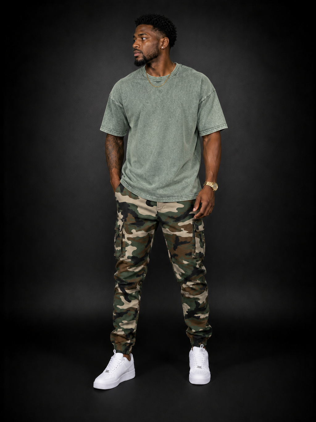 Men Acid Wash T-Shirt