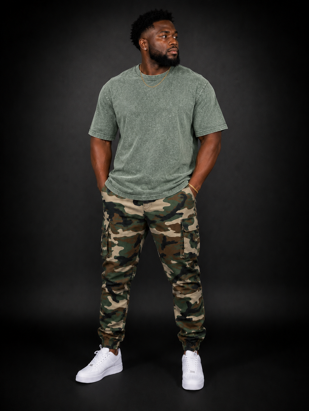 Men Acid Wash T-Shirt