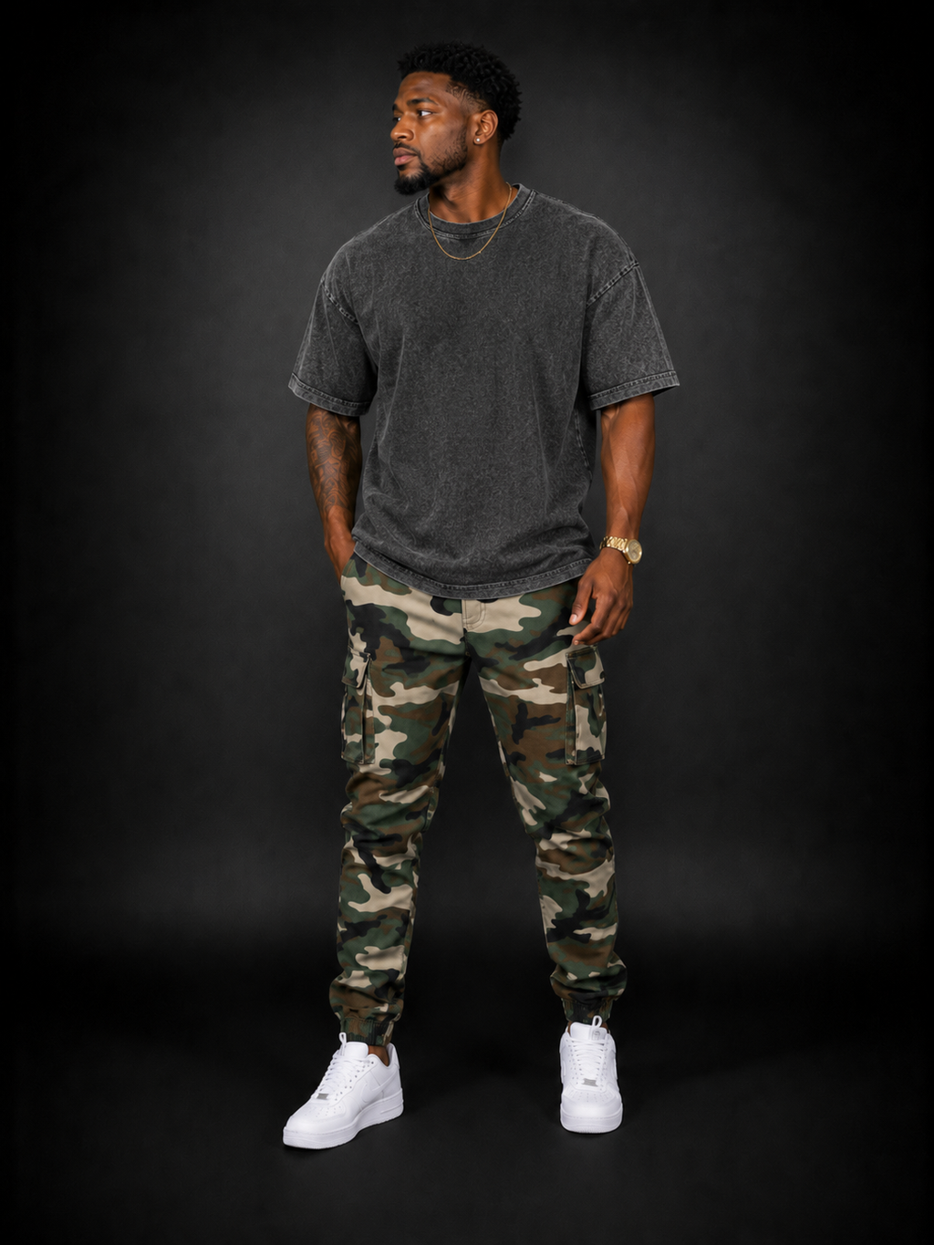Men Acid Wash T-Shirt