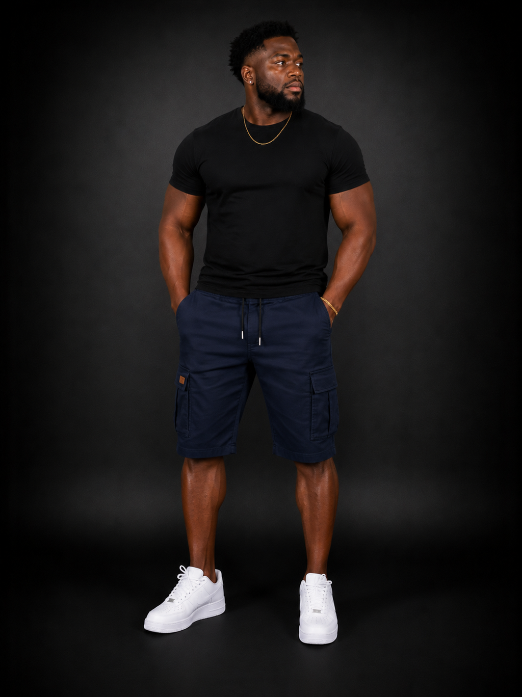 Men Drawstring Cargo