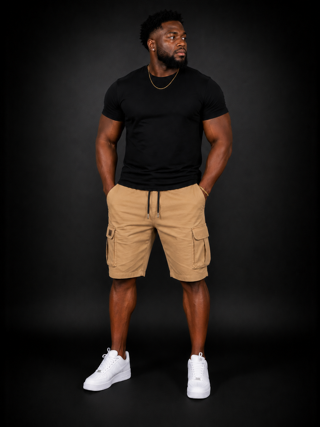 Men Drawstring Cargo