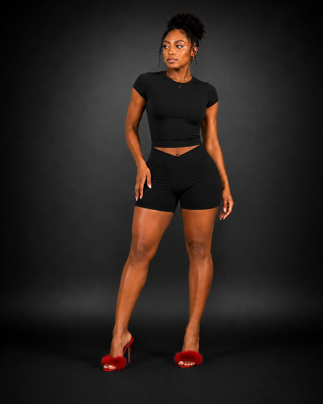 Short matching 2 piece set