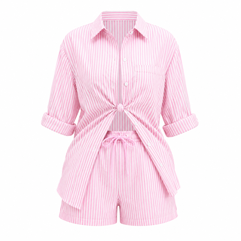 Striped two piece set