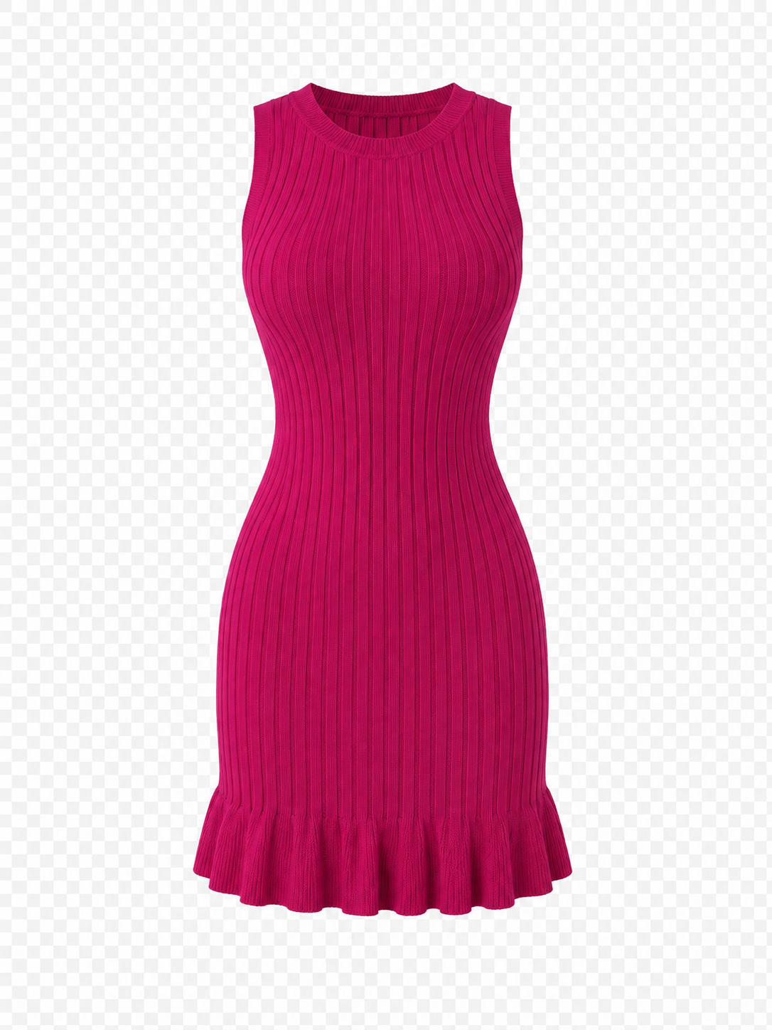 Sleeveless Ruffle Hem Dress