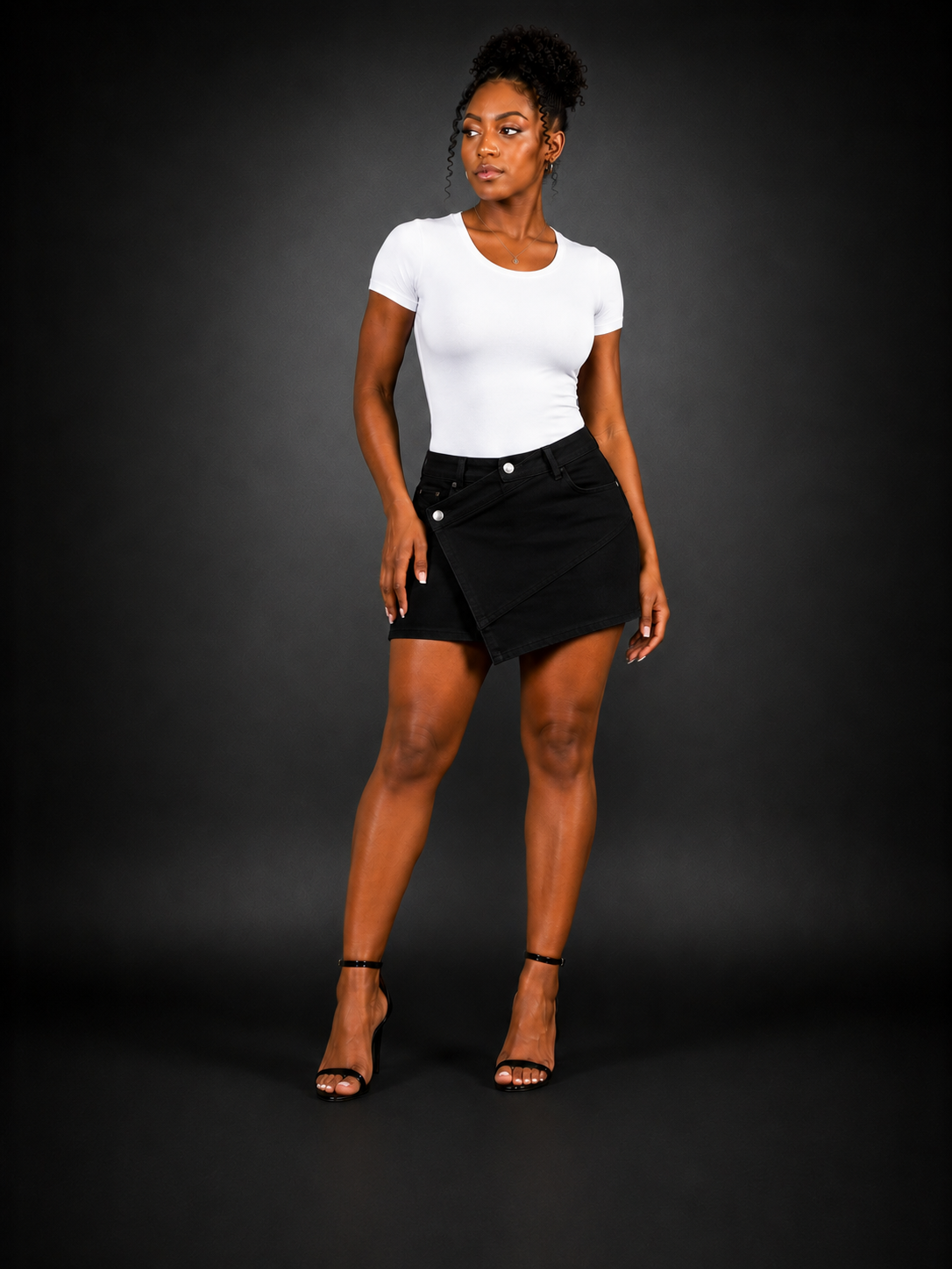 Denim Short Skort