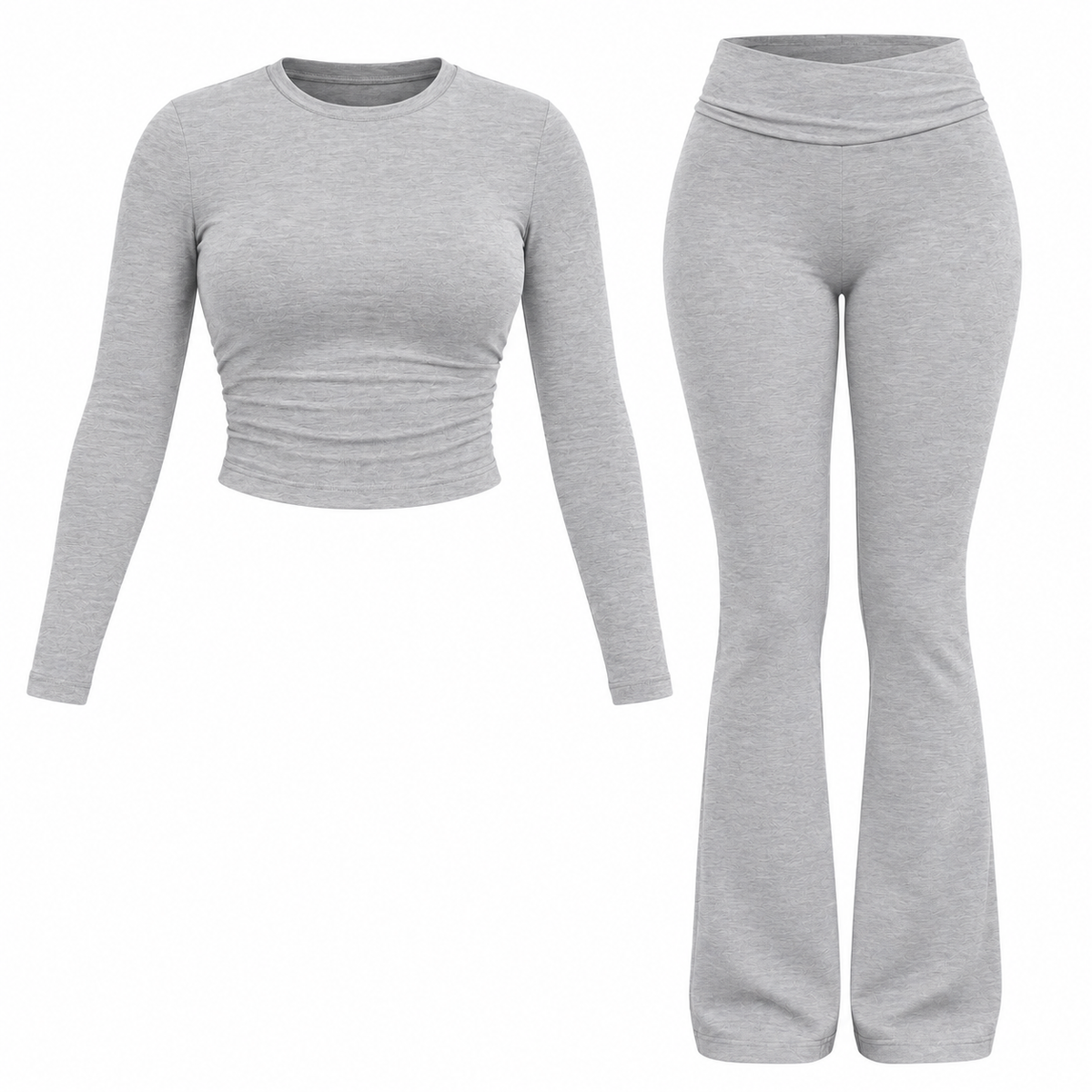 Folded Leggings Long Sleeve Matching Set