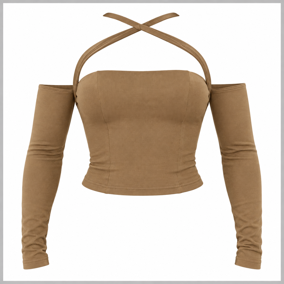 Off Shoulder Halter Top