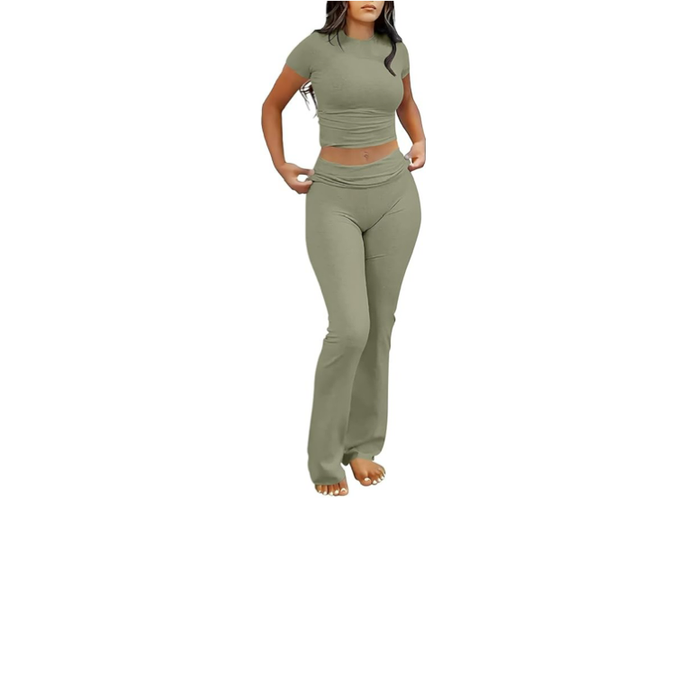 Two Piece Fold Over Legging Set