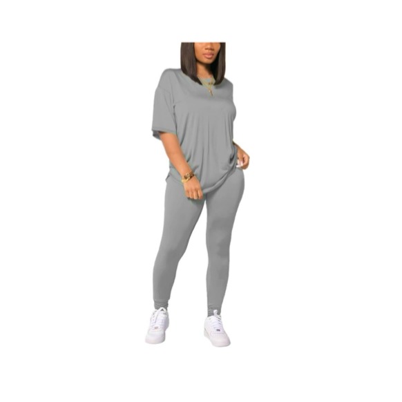 Two piece drop shoulder legging set