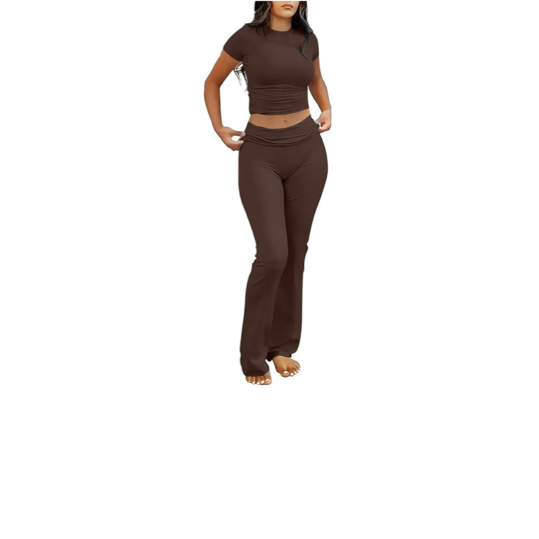 Two Piece Fold Over Legging Set
